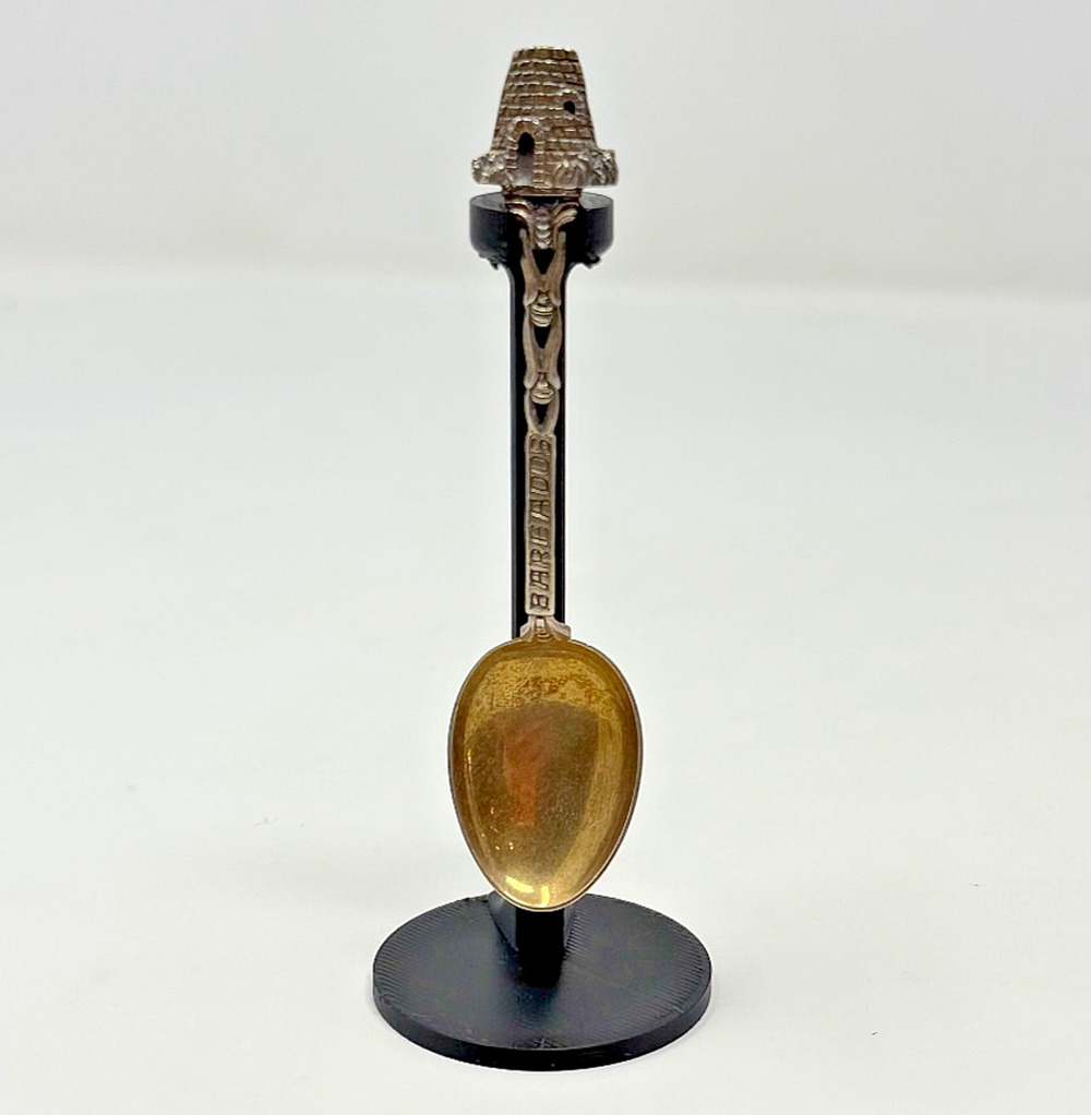 Vintage Sterling Silver Barbados Souvenir Spoon Sugar Mill Windmill 4.5" 7.93 g
